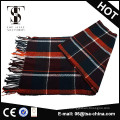 Lenço de cashmere tesouro atacado tartan